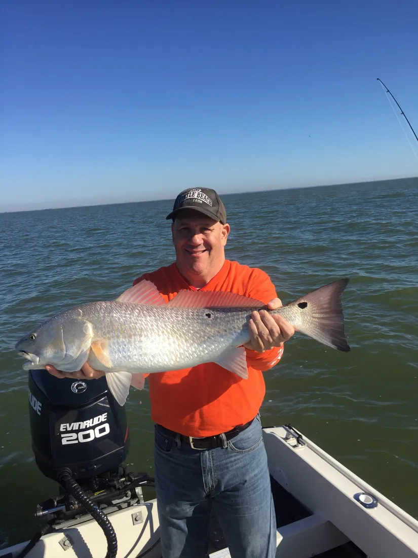 Angler with a redfish