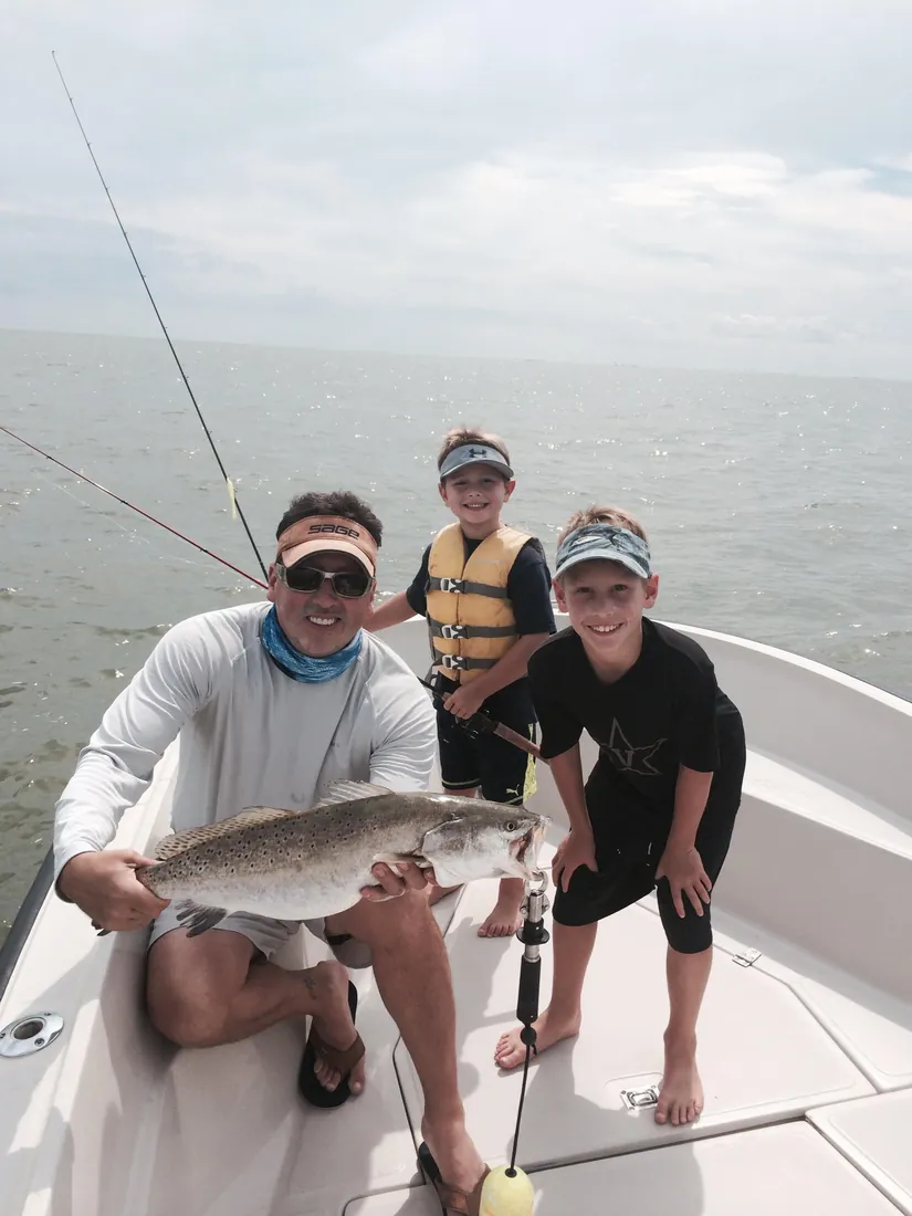 Fishing aboard a Boston Whaler